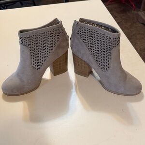 Cityclassified Taupe Suede Ankle Booties